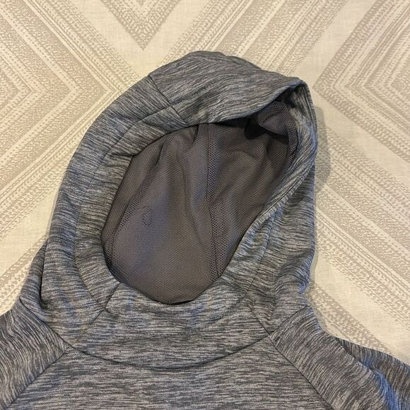 Nike Boys Dri-Fit Two Tone Logo Grey Hooded Sweatshirt- Size S - Picture 5 of 8